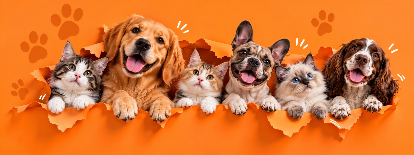Pet products and a happy dog