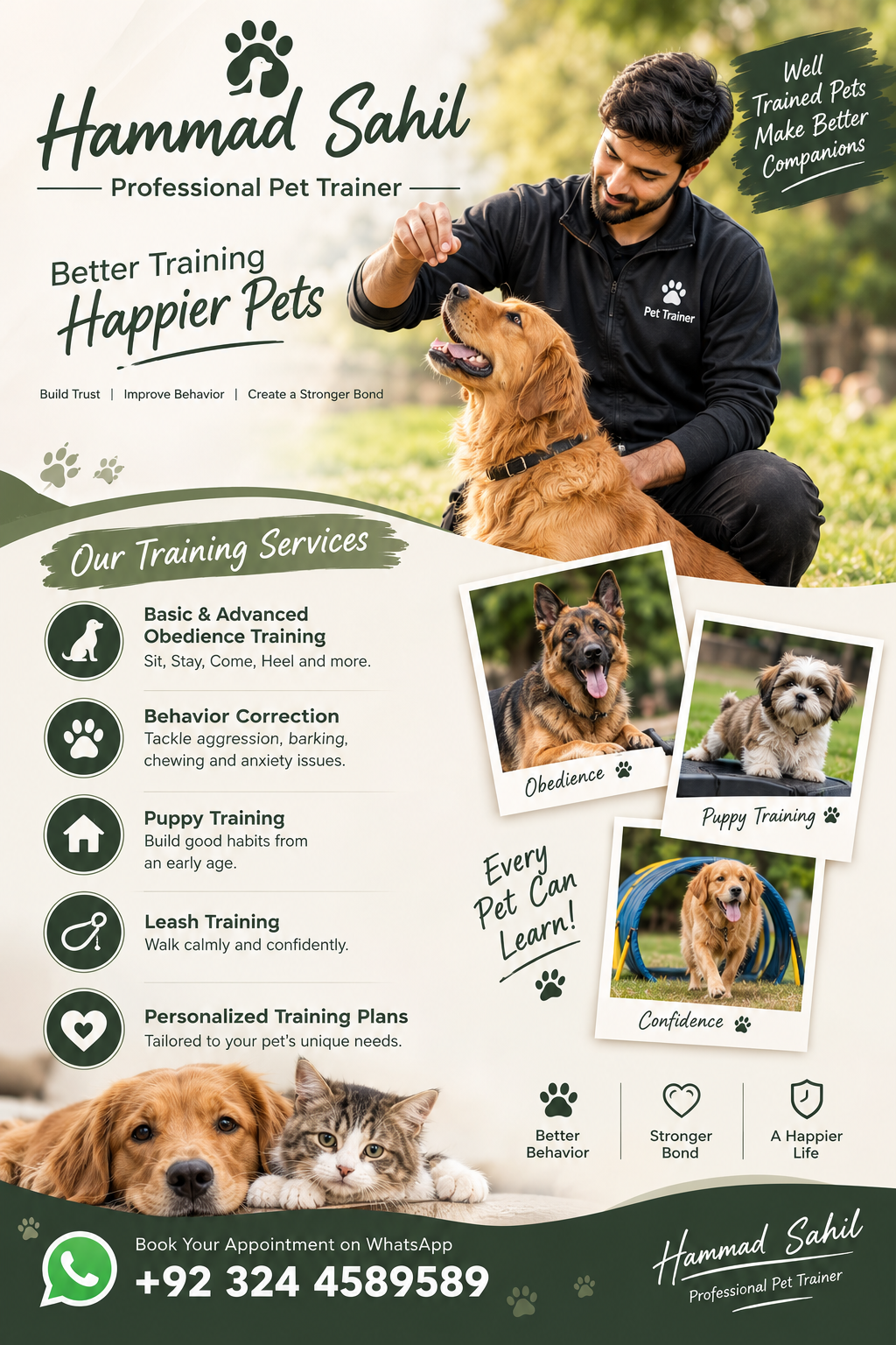 Pet Training Services Available