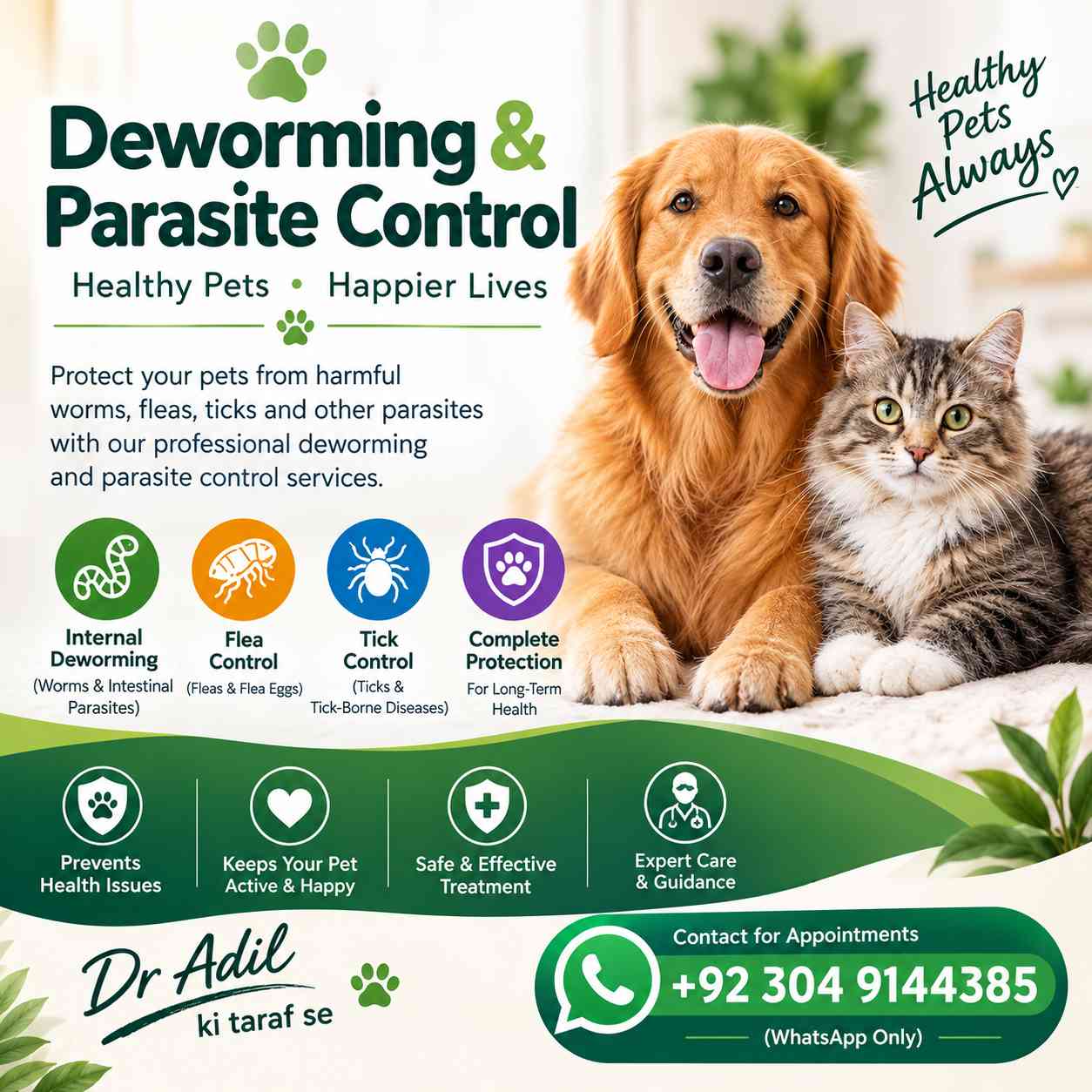 Deworming and parasite control services available